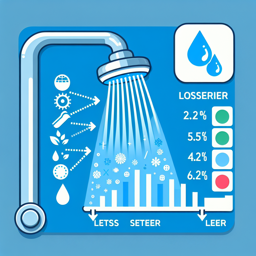 샤워기 수압 조절, 물 사용량 줄어드는 기준