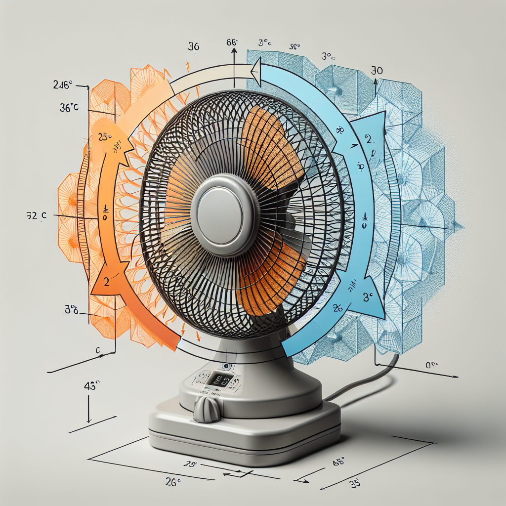 선풍기 각도 조정, 체감 온도 2도 차이 나는 이유