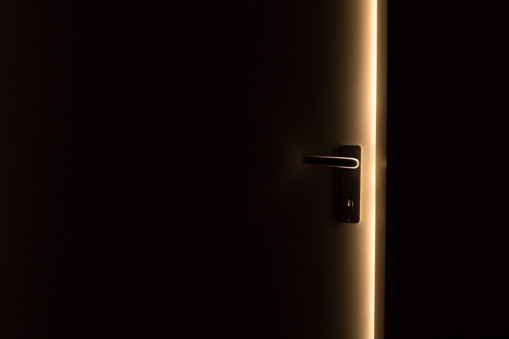 warm humid air entering open freezer door