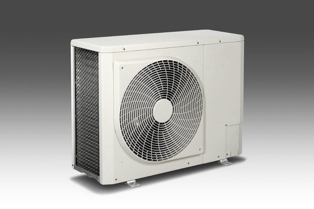 dusty air conditioner filter removed from unit