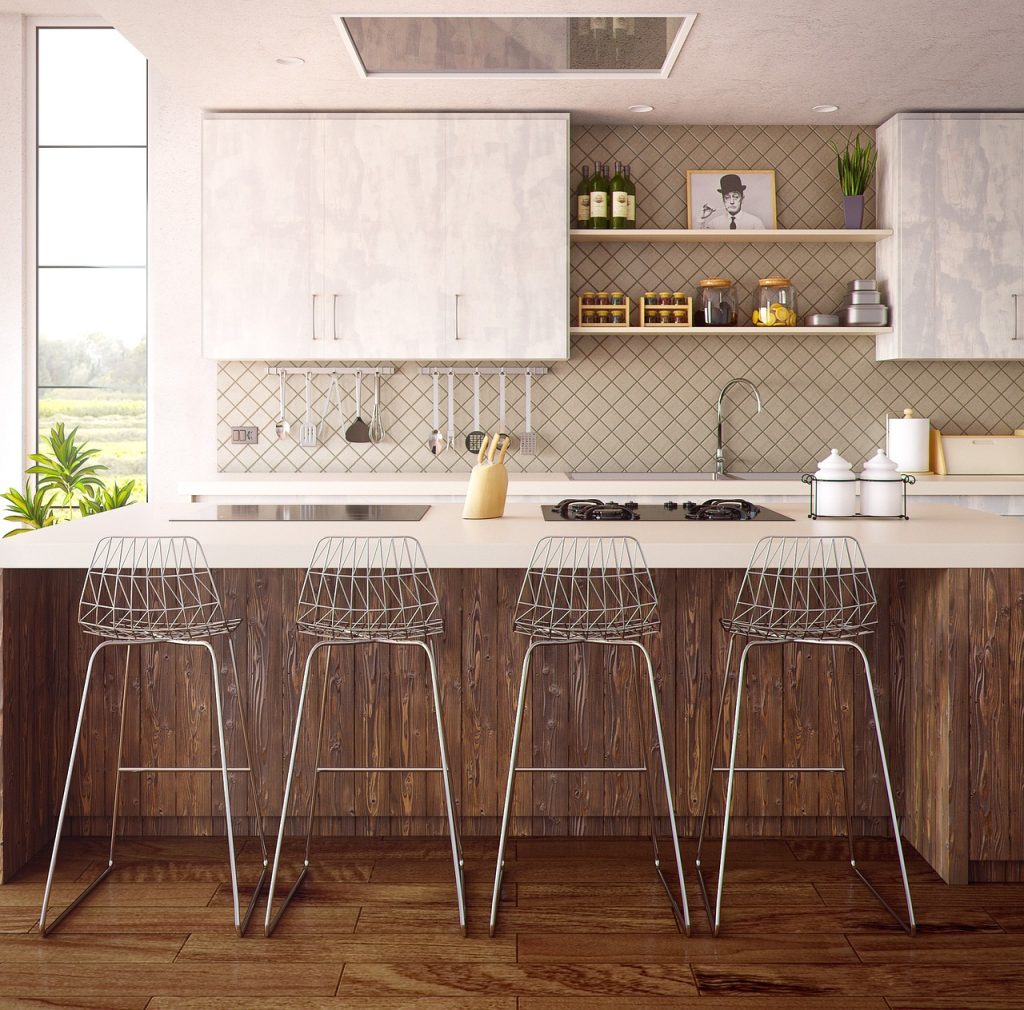 silica gel desiccant inside kitchen cabinet