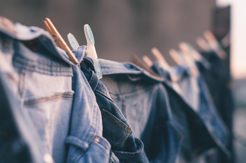 clothes drying in sunlight outdoors