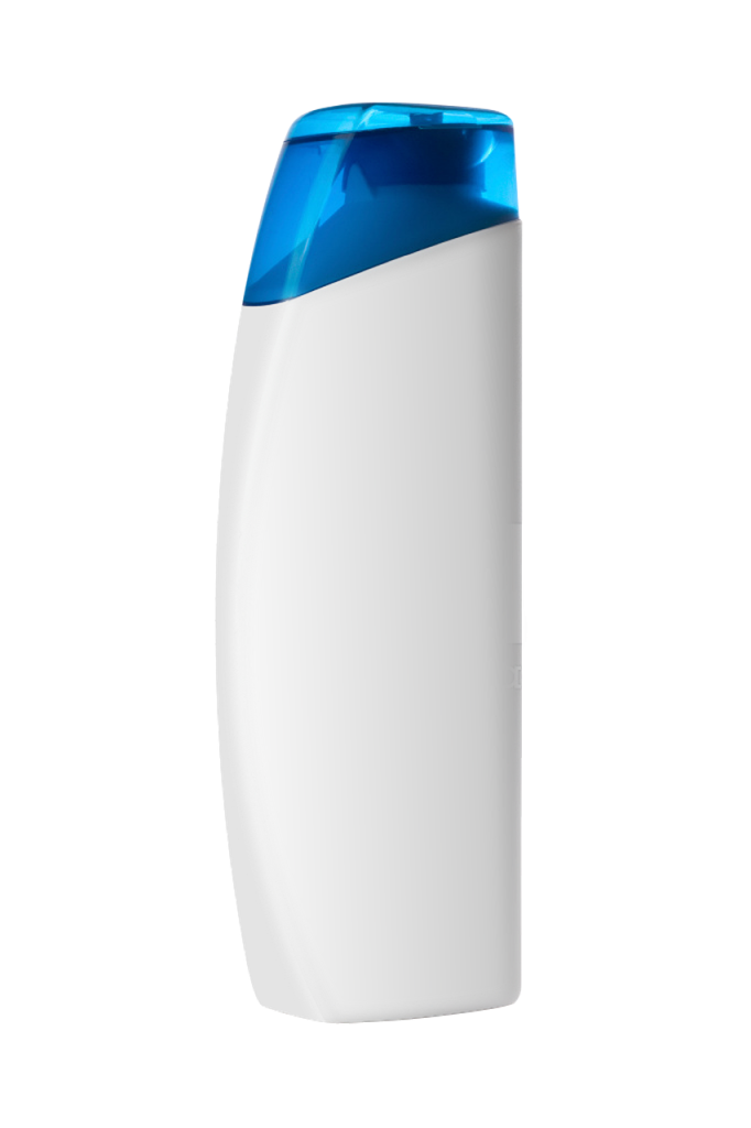 woman writing date on cosmetic bottle with tape label